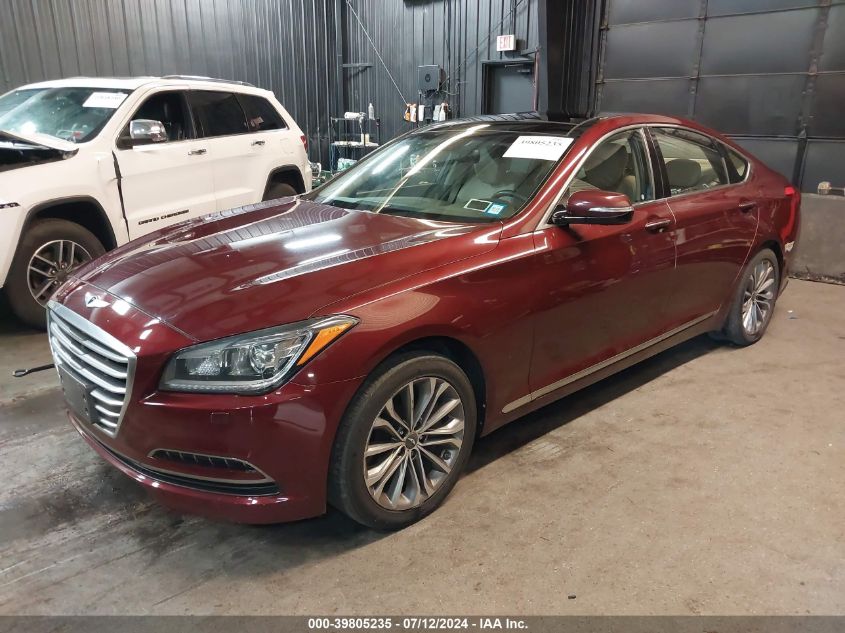 2015 Hyundai Genesis 3.8 VIN: KMHGN4JE9FU049017 Lot: 39805235