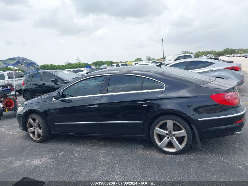 2012 Volkswagen Cc Lux Plus VIN: WVWHN7AN0CE504790 Lot: 39805238