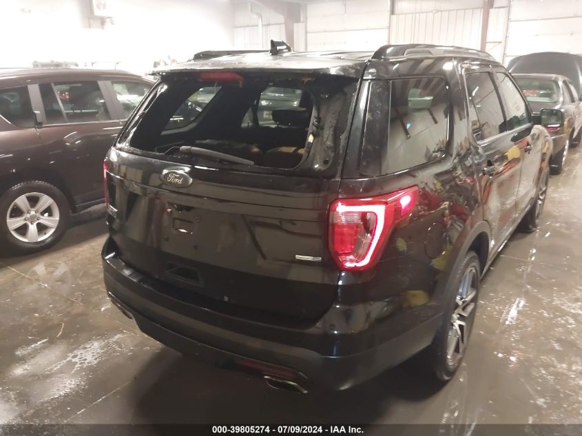 2016 Ford Explorer Sport VIN: 1FM5K8GT7GGA09743 Lot: 39805274