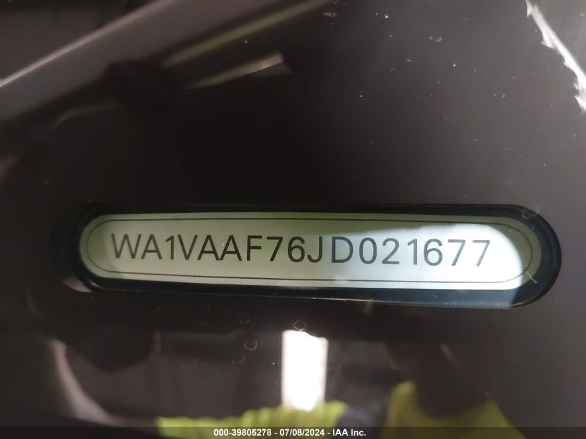 2018 AUDI Q7 PRESTIGE - WA1VAAF76JD021677