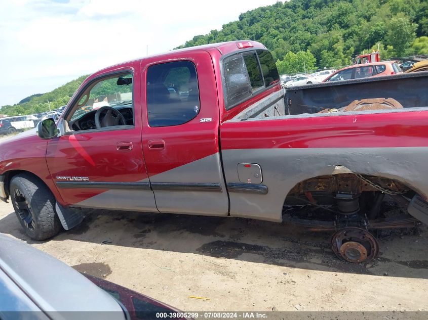 2000 Toyota Tundra Sr5 V8 VIN: 5TBBT4418YS070857 Lot: 39805299