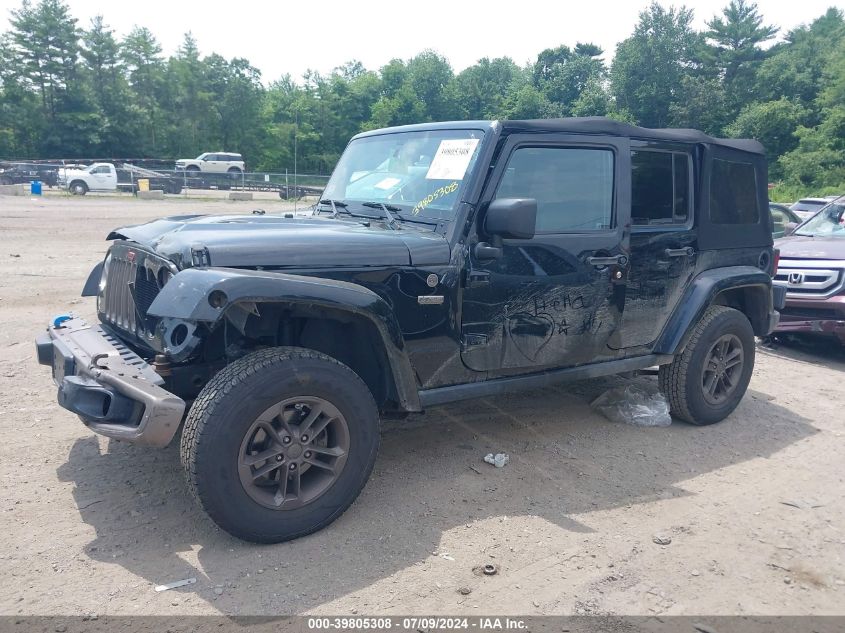 2017 Jeep Wrangler Unlimited 75Th Anniversary Edition 4X4 VIN: 1C4HJWEG9HL511080 Lot: 39805308