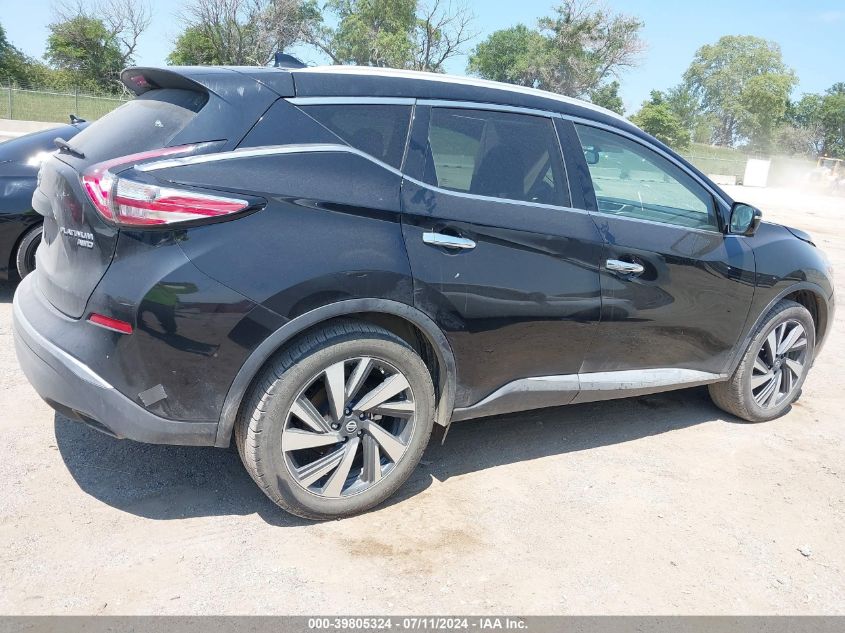 2018 Nissan Murano Platinum VIN: 5N1AZ2MH5JN192179 Lot: 39805324