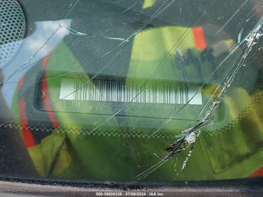 2000 Jeep Grand Cherokee Laredo VIN: 1J4GW48S1YC130674 Lot: 39805326