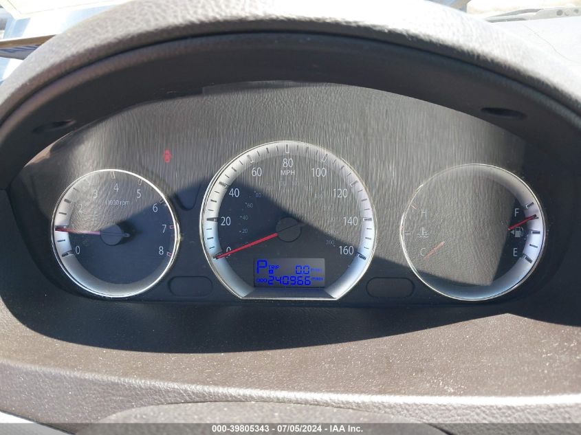 5NPET46C19H550832 2009 Hyundai Sonata Gls