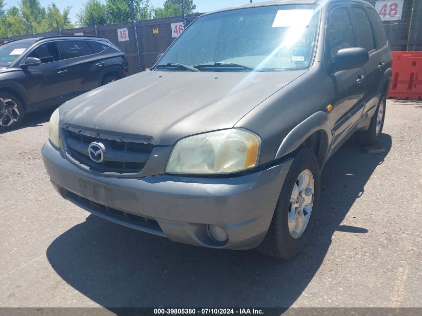 2002 Mazda Tribute Es V6/Lx V6 VIN: 4F2YU09182KM58041 Lot: 39805380