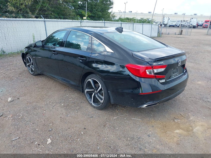 2022 HONDA ACCORD 1.5L I-4 DI, DOHC, V(VIN: 1HGCV1F37NA051195