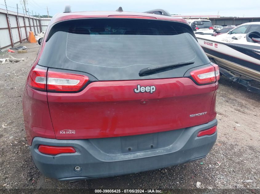 2016 Jeep Cherokee Sport VIN: 1C4PJLAB1GW116456 Lot: 39805425