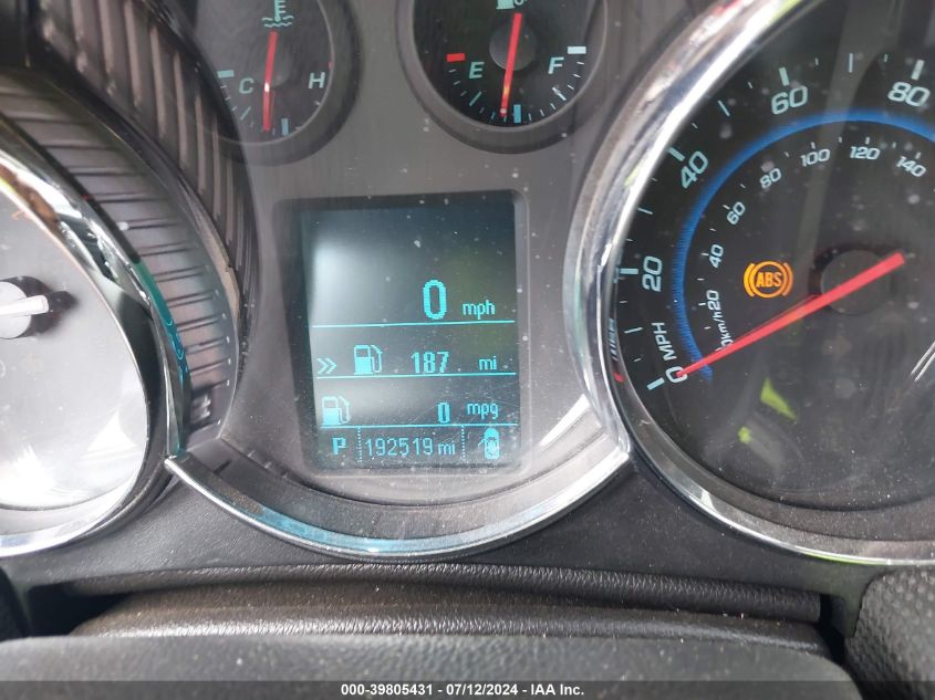 2012 Chevrolet Cruze Ltz VIN: 1G1PH5SC3C7129964 Lot: 39805431