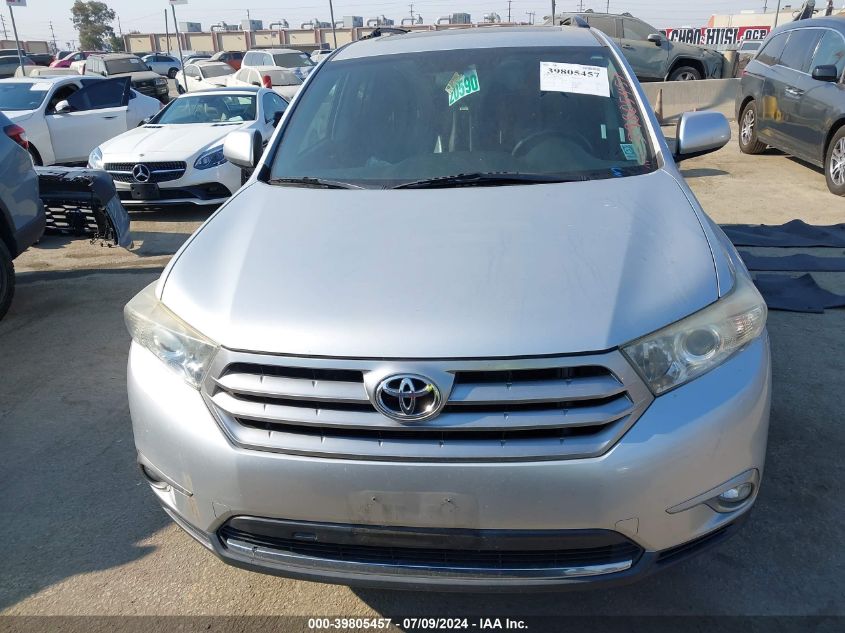 2013 Toyota Highlander Plus/Se VIN: 5TDZK3EH0DS132650 Lot: 39805457