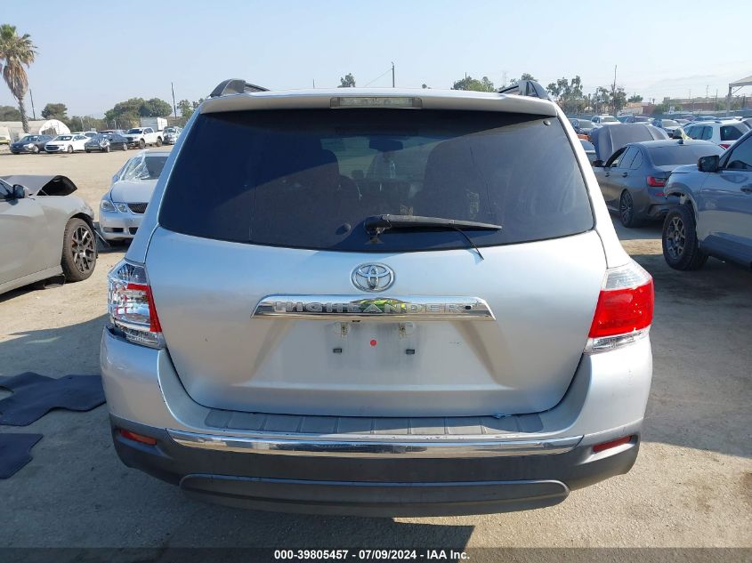 2013 Toyota Highlander Plus/Se VIN: 5TDZK3EH0DS132650 Lot: 39805457