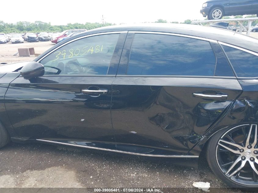 2021 Honda Accord Touring VIN: 1HGCV2F99MA010754 Lot: 39805481