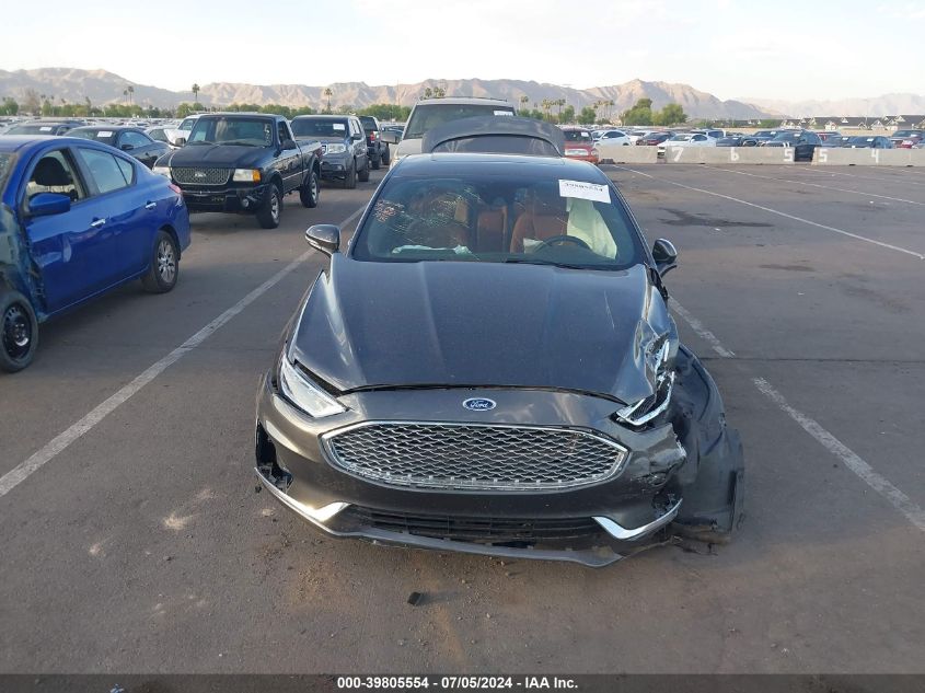 2020 Ford Fusion Hybrid Titanium VIN: 3FA6P0RU5LR207845 Lot: 39805554