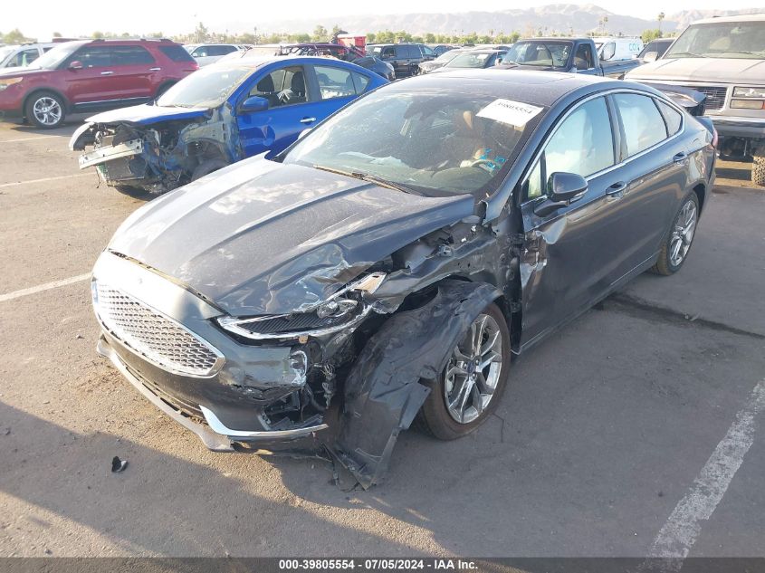 2020 Ford Fusion Hybrid Titanium VIN: 3FA6P0RU5LR207845 Lot: 39805554