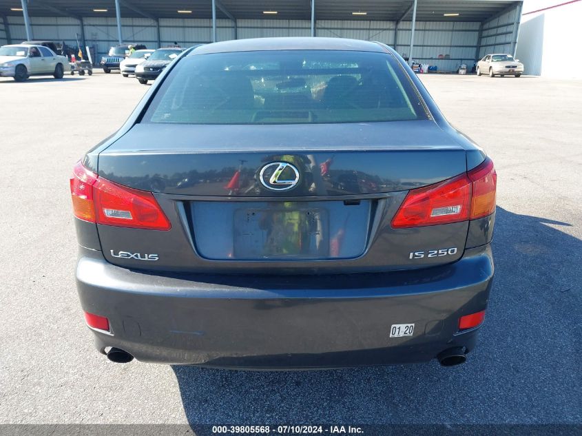 2006 Lexus Is 250 250 VIN: JTHBK262765009196 Lot: 39805568