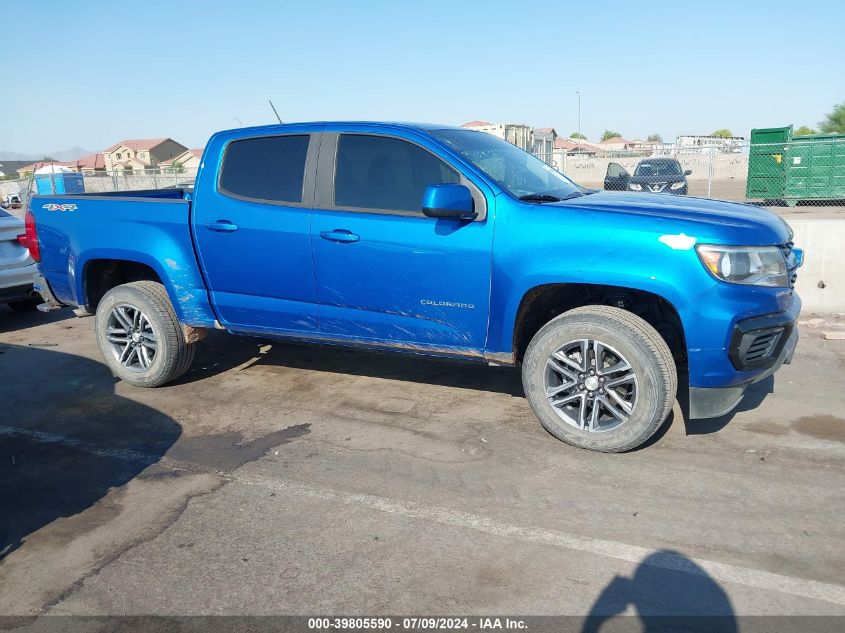 2021 Chevrolet Colorado VIN: 1GCGTBEN5M1151700 Lot: 39805590