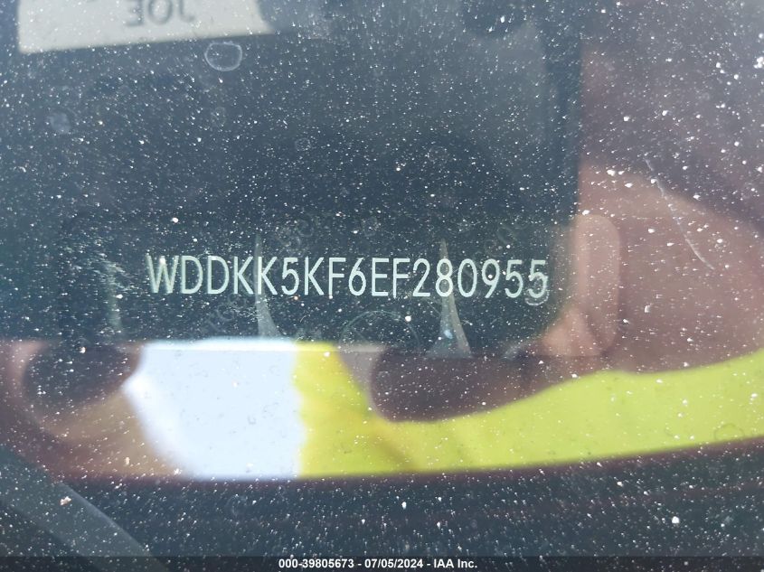 2014 Mercedes-Benz E 350 VIN: WDDKK5KF6EF280955 Lot: 39805673