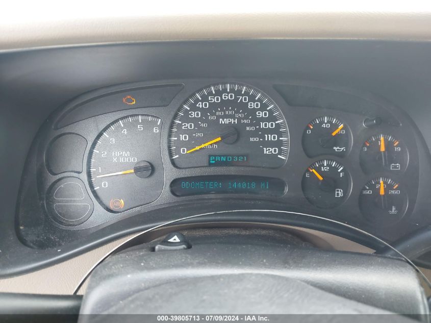 2003 Chevrolet Suburban 1500 Lt VIN: 1GNEC16Z93R172382 Lot: 39805713