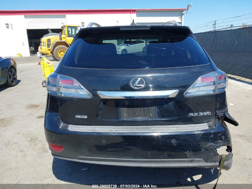 2012 Lexus Rx 350 VIN: 2T2BK1BA1CC126937 Lot: 39805739