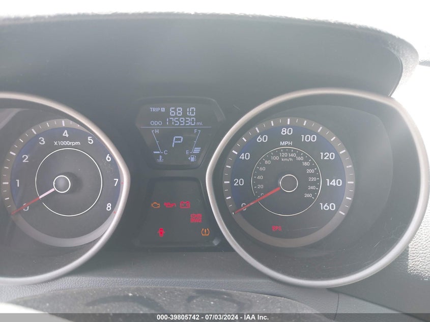 2012 Hyundai Elantra Gls (Ulsan Plant) VIN: KMHDH4AE8CU253636 Lot: 39805742