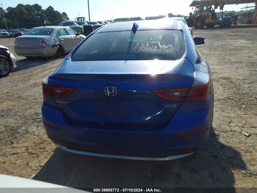 2019 Honda Insight Touring VIN: 19XZE4F90KE018479 Lot: 39805772