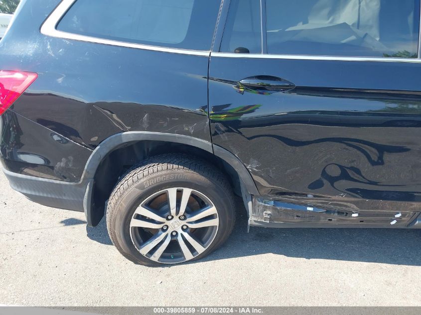 2018 Honda Pilot Ex VIN: 5FNYF6H39JB054354 Lot: 39805859