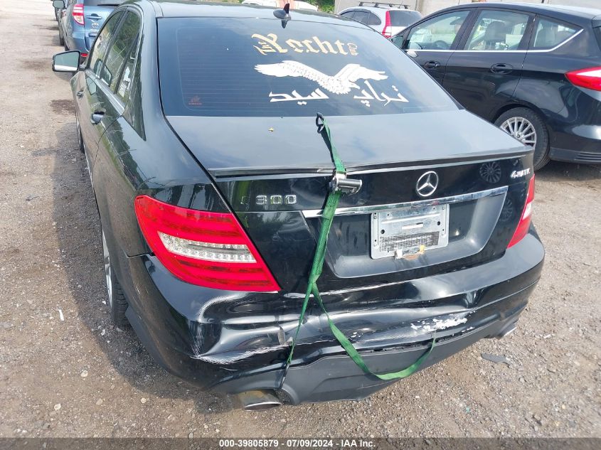 2012 Mercedes-Benz C 300 Luxury 4Matic/Sport 4Matic VIN: WDDGF8BB8CR225850 Lot: 39805879