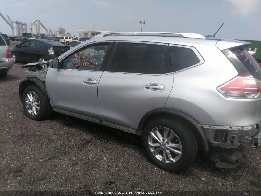 2016 Nissan Rogue Sv VIN: KNMAT2MV0GP697619 Lot: 39805965