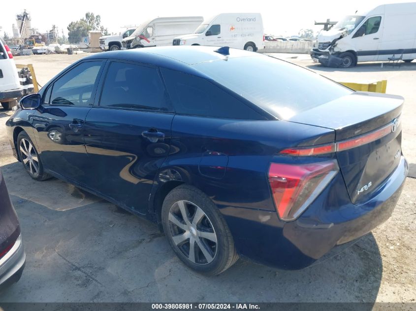 2016 Toyota Mirai VIN: JTDBVRBD6GA000751 Lot: 39805981