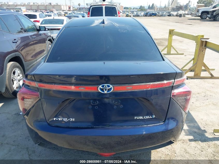 2016 Toyota Mirai VIN: JTDBVRBD6GA000751 Lot: 39805981