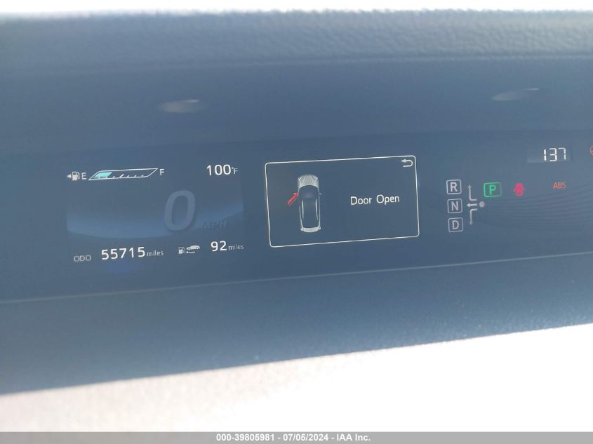 2016 Toyota Mirai VIN: JTDBVRBD6GA000751 Lot: 39805981