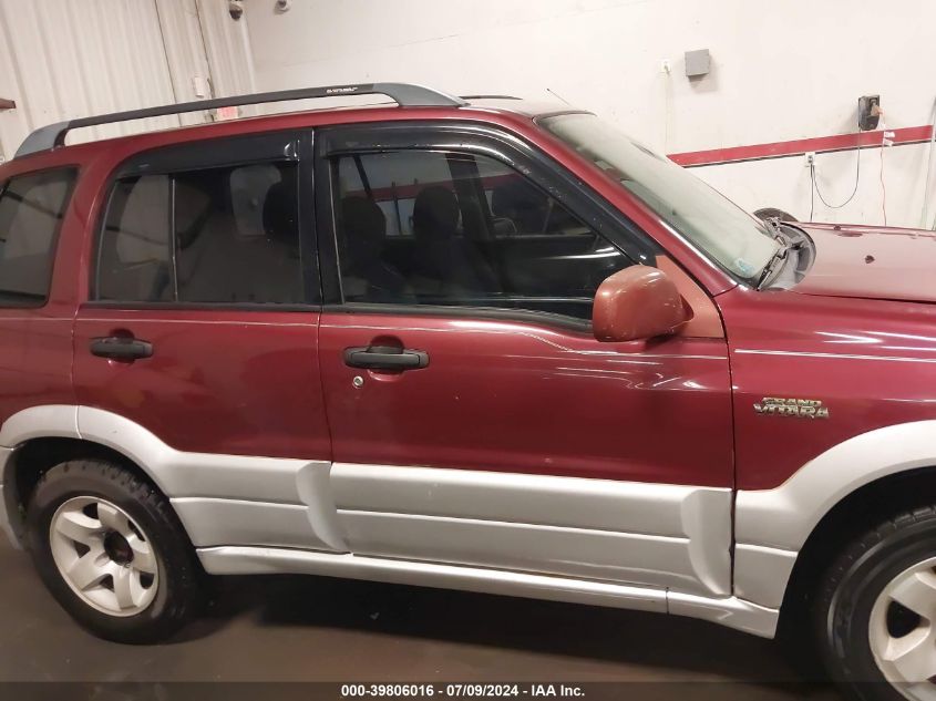 2000 Suzuki Grand Vitara Jlx/Jlx+/Limited VIN: JS3TD62V0Y4128225 Lot: 39806016