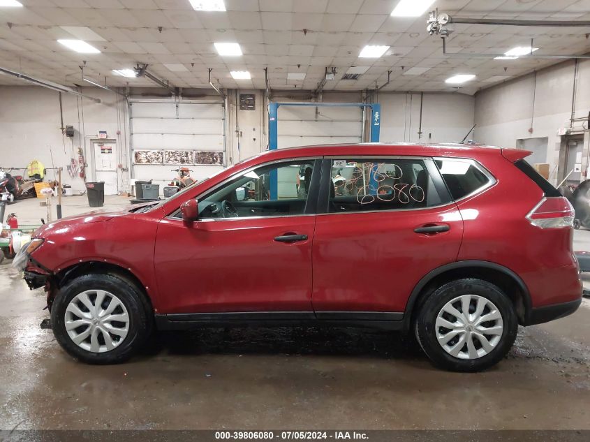 2016 Nissan Rogue S/Sl/Sv VIN: 5N1AT2MT1GC827635 Lot: 39806080