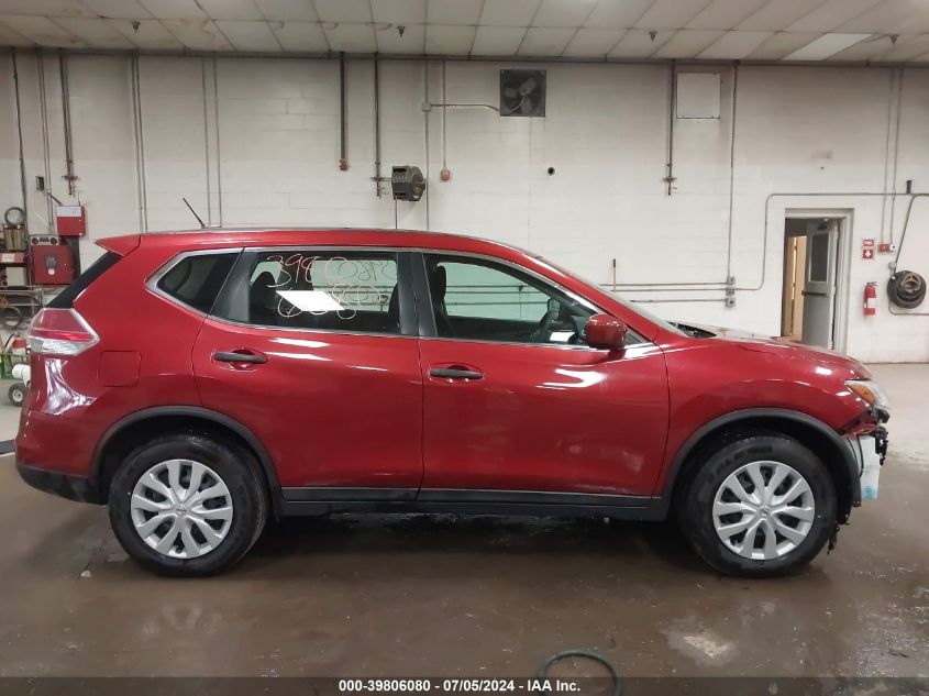 2016 Nissan Rogue S/Sl/Sv VIN: 5N1AT2MT1GC827635 Lot: 39806080