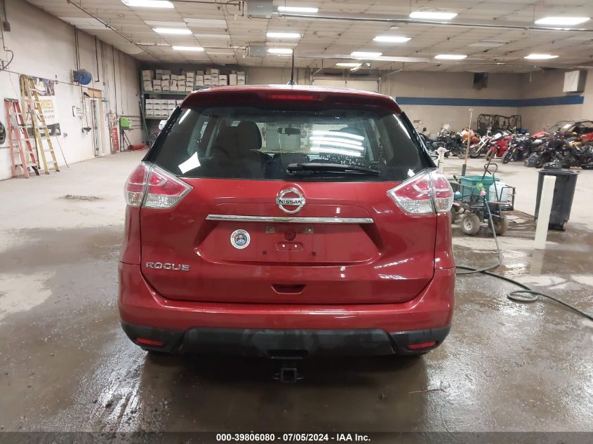 2016 Nissan Rogue S/Sl/Sv VIN: 5N1AT2MT1GC827635 Lot: 39806080