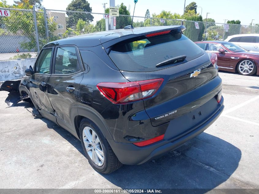 2023 Chevrolet Trailblazer Fwd Ls VIN: KL79MMS24PB173792 Lot: 39806161