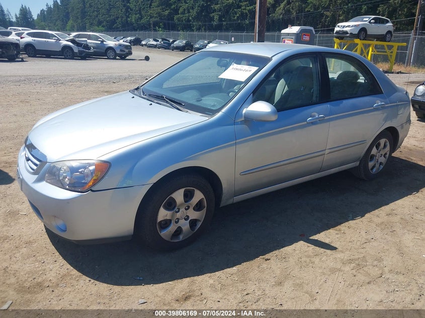 2006 Kia Spectra Ex/Lx/Sx VIN: KNAFE121265304091 Lot: 39806169