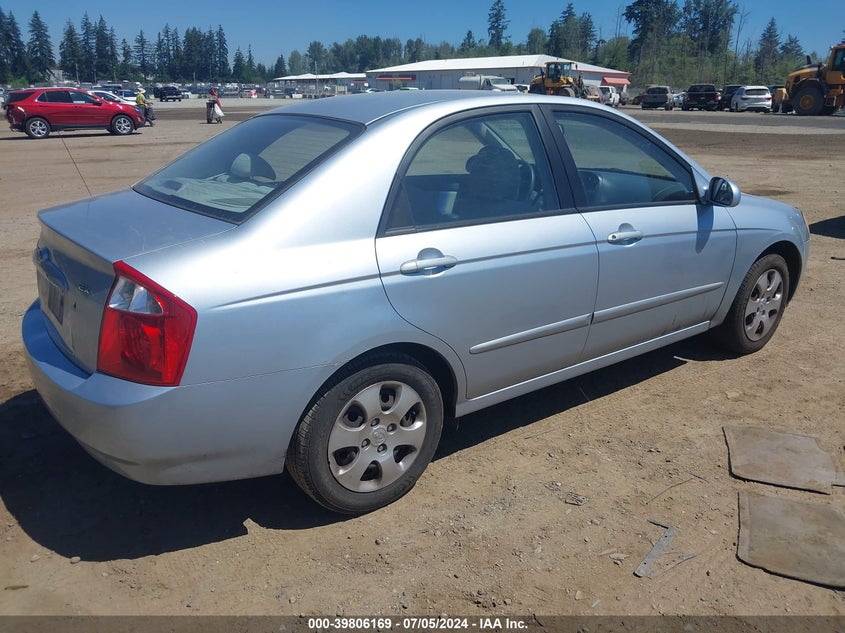 2006 Kia Spectra Ex/Lx/Sx VIN: KNAFE121265304091 Lot: 39806169