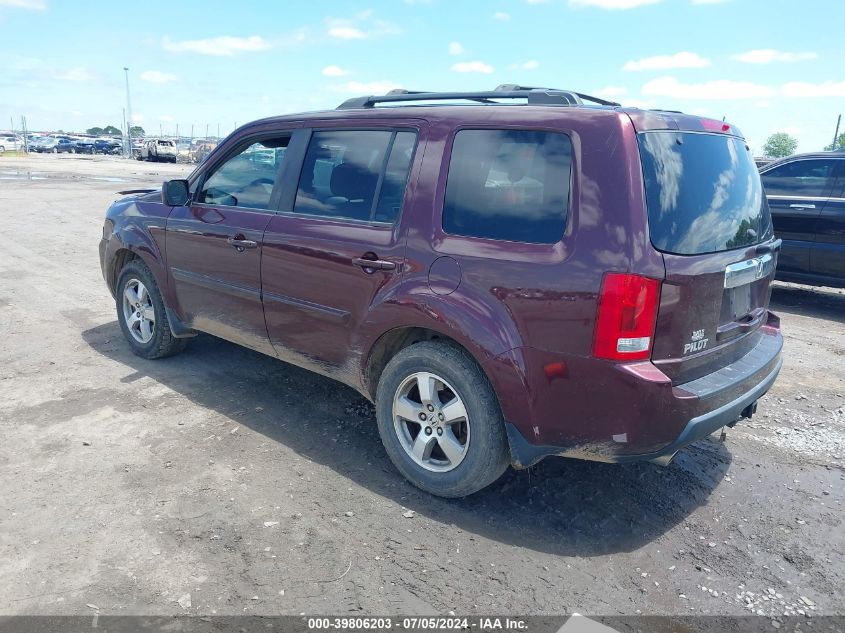 2009 Honda Pilot Ex-L VIN: 5FNYF38649B017295 Lot: 39806203