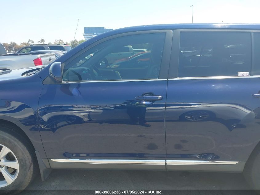 2012 Toyota Highlander VIN: 5TDZA3EH4CS020869 Lot: 39806235