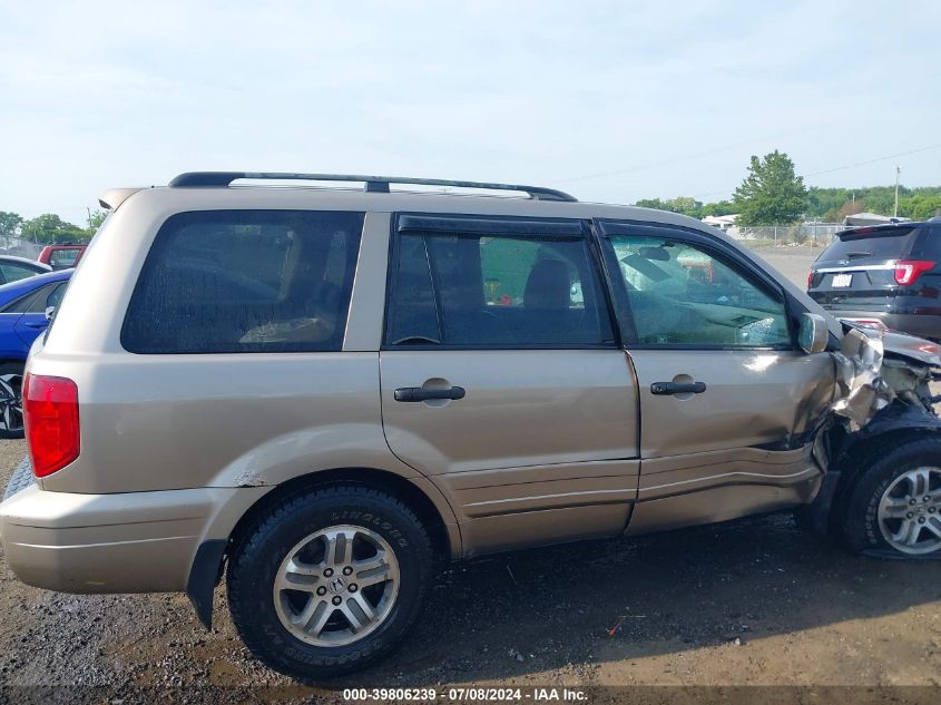 2004 Honda Pilot Ex-L VIN: 2HKYF18564H507243 Lot: 39806239