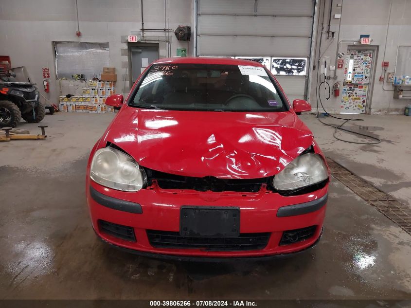 2007 Volkswagen Rabbit 2-Door VIN: WVWAS71K57W053906 Lot: 39806266