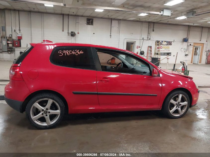 2007 Volkswagen Rabbit 2-Door VIN: WVWAS71K57W053906 Lot: 39806266