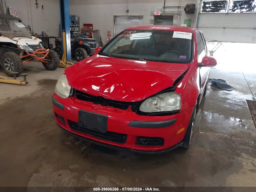 2007 Volkswagen Rabbit 2-Door VIN: WVWAS71K57W053906 Lot: 39806266