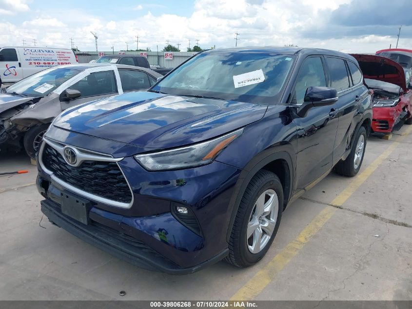 5TDZZRAH9MS516432 2021 TOYOTA HIGHLANDER - Image 2