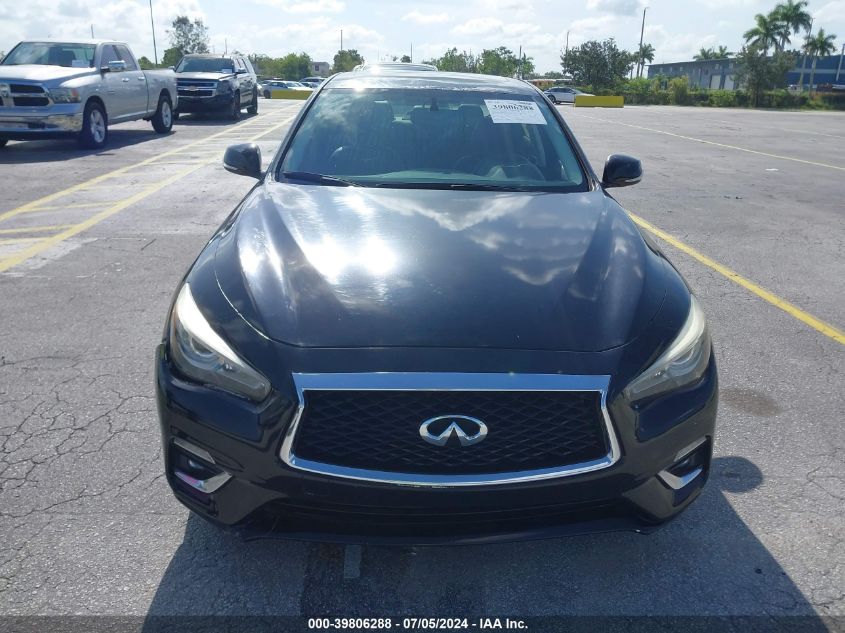 2018 Infiniti Q50 3.0T Luxe VIN: JN1EV7ARXJM441581 Lot: 39806288