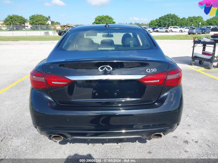 2018 Infiniti Q50 3.0T Luxe VIN: JN1EV7ARXJM441581 Lot: 39806288