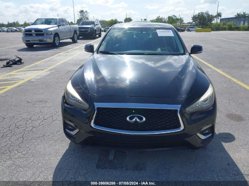 2018 Infiniti Q50 3.0T Luxe VIN: JN1EV7ARXJM441581 Lot: 39806288