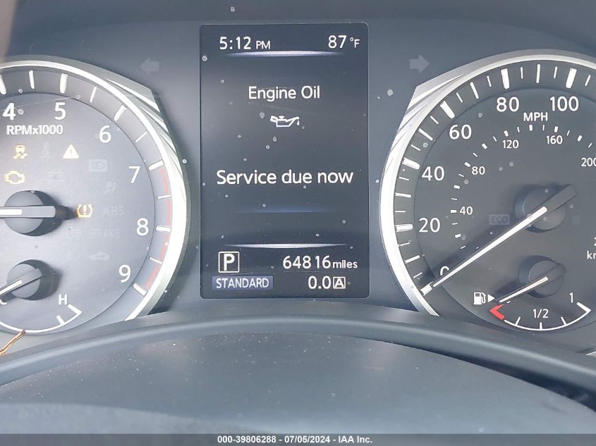 2018 Infiniti Q50 3.0T Luxe VIN: JN1EV7ARXJM441581 Lot: 39806288