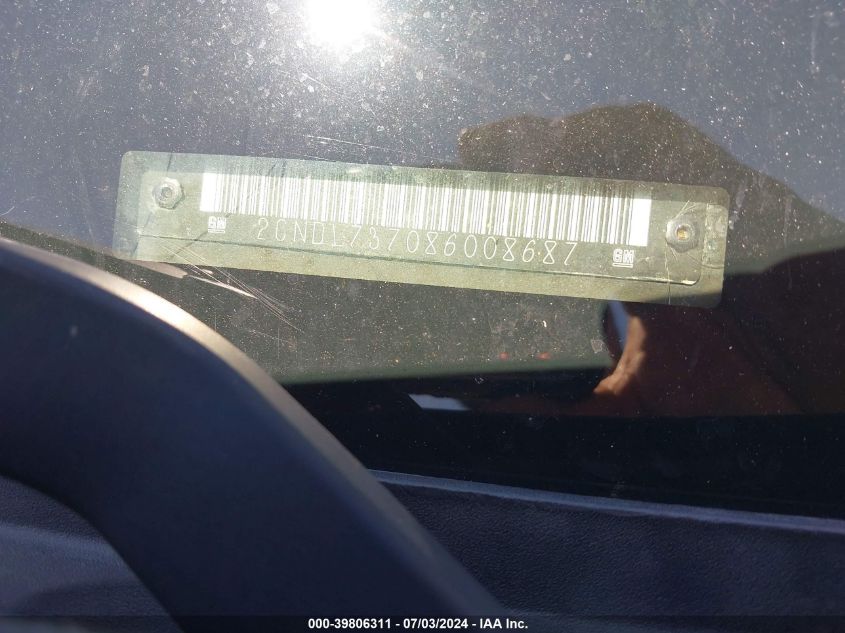 2008 Chevrolet Equinox Sport VIN: 2CNDL737086008687 Lot: 39806311